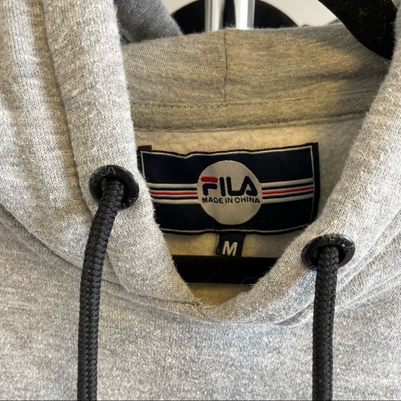 FILA Grey Cropped Hoodie - Picture 4 of 5